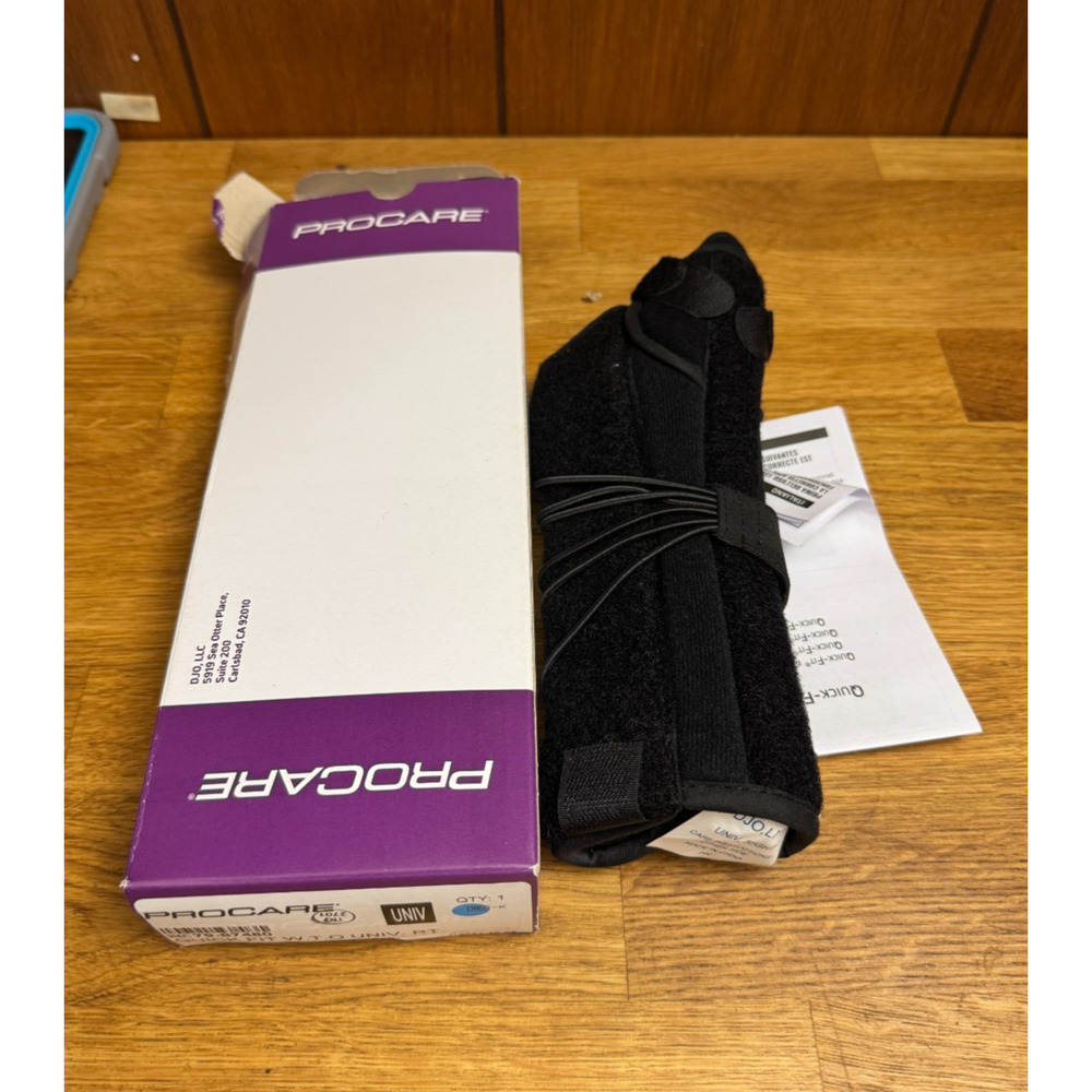 ProCare 79-87480 Quick-Fit WTO Wrist/Thumb Support Splint Right Universal